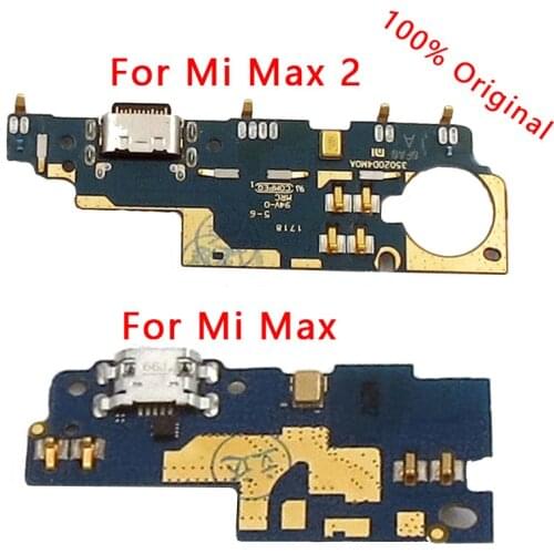 Original Charging Port For Xiaomi Mi Max 2 Max2 Charge Board USB Plug Flex Cable PCB Dock Connector Replacement Spare Parts