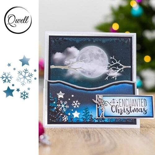 QWELL Snowflake Star Hot Foil Plate for Scrapbooking and Cards Making Paper Craft New 2019 die