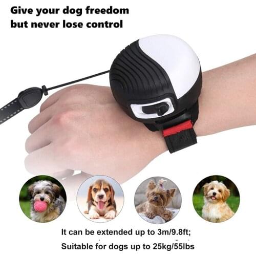 Dog Leash Hands Free Retractable Fashion Reflective Nylon Ergonomic Extendable Running Puppy Pet Leash