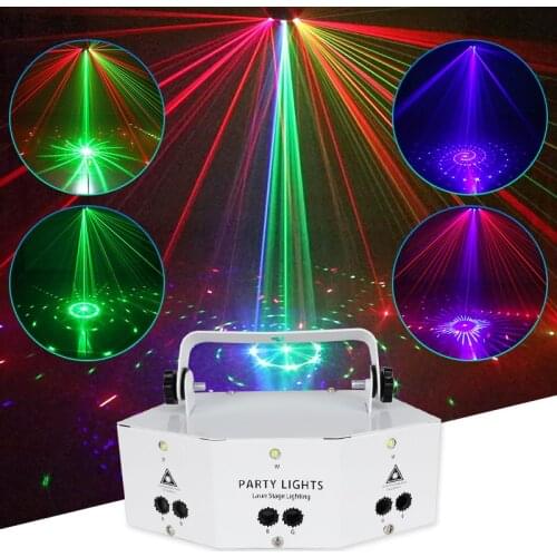 YSH 9 eyes laser stage light DMX512 controller effect RGB projector LED hybrid flashing bar large performance stage decoration