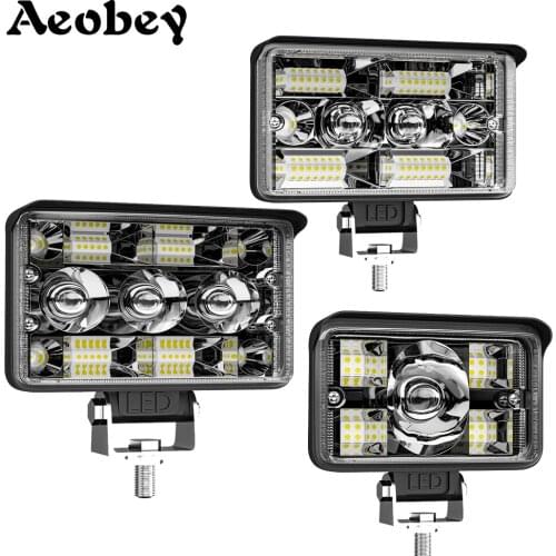 3"4"5" 70w 130w 156w Spotlight LED Light Bar Work Light Yellow White Off Road for Driving Truck Motorcycle Fog Lamp Headlight