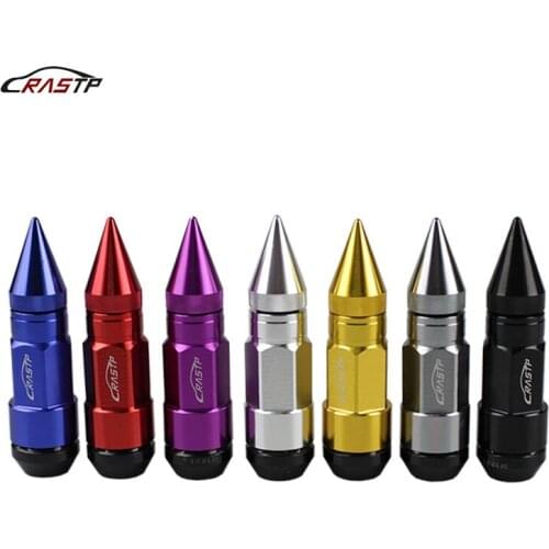 RASTP - New Arrived Universal Aluminum Racing Car Wheel Lug Nut With Spike M12*1.25mm Car Accessories RS-LN043