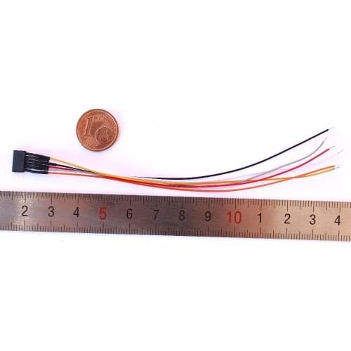 860086 NEM651 Color 6Pin Female Socket with Wiring Harness/LaisDcc Brand