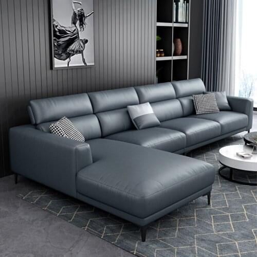 Nordic minimalist fabric sofa large and small family living room simple modern disposable Technology cloth combination