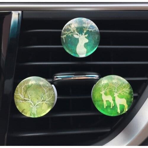 Elk Perfume Decoration Car Air Outlet Clip Air Freshener Car Interior Car Aroma Diffuser Car Accessories Pink Car