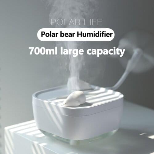 Portable Mini Humidifier 550ML 700ML Cool Mist Humidifier USB Personal Desktop Humidifier for Baby Bedroom Travel Office Home