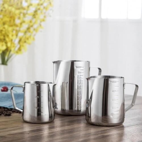 1 pcs 304 stainless steel measuring cup With scale 350/550/900ml Narrow mouth measuring cup