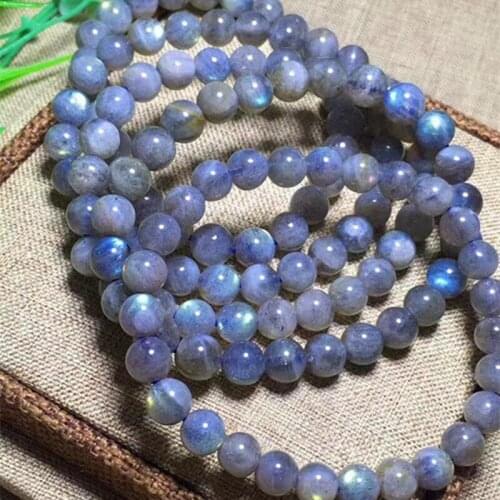 1pcs Natural Moonstone Bracelet For Women as Birthday Presents Crystal Stone Jewelry Making Labradorite Beads