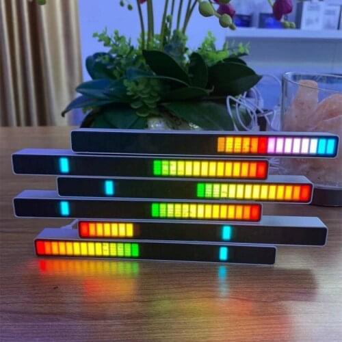18 Colors 32 LED Bar Gaming Car Decoration Rhythm Voice-Activated Pickup Rhythm Light Creative RGB Colorful Music Ambient Lamp