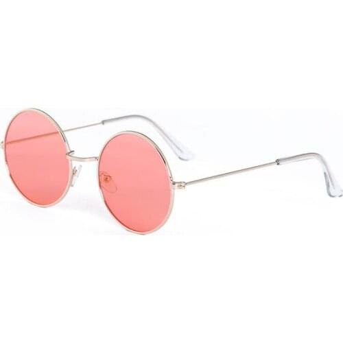 DOKLY 2019 fashion show style Retro hippie Metal Lennon round sunglasses women vintage sunglass round sunglasses UV400