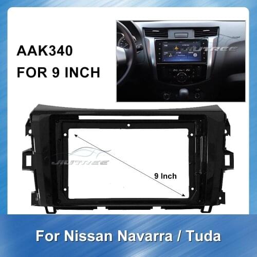 9 Inch Car Fascia Radio Panel Audio Frame for Nissan navarra Terra Car DVD Frame Panel Dashboard ABS plastic Installation