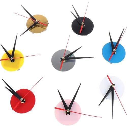 1 Pc DIY acrylic wall clock cross stitch movement dial accessories watch core
