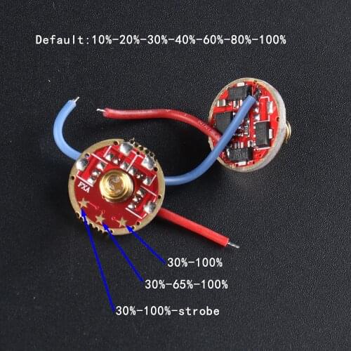 AMC7135*3 seven modes Flashlight circuit board Anti-reverse