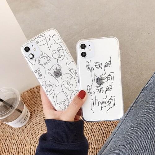 Abstract art painting Phone Case For Xiaomi POCO X3 Note 10 9t A3 9 lite Note 9 Pro 9s 8t For Redmi 8 Note 7 Cute Soft Cover