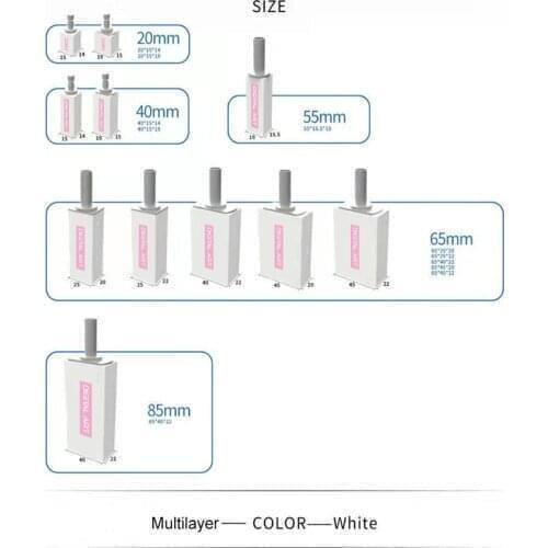 Digitalart CAD CAM block 20 colors for dentist crown temporary crown bridge PMMA85/40 A1toD4 2PCS