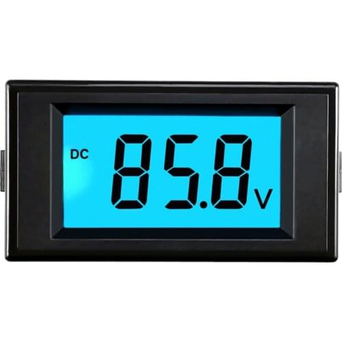 DC voltmeter digital display 12V24V48V72V electric car battery detection LCD digital meter D69-30 with or without back cover