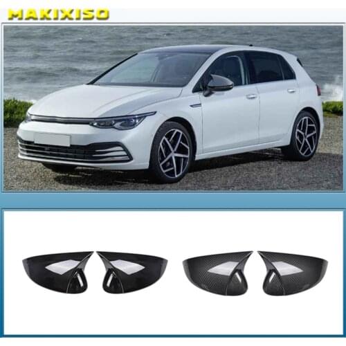For Volkswagen VW Golf 8 MK8 PRO 2021 2022 Carbon Fiber Accessories Car Side Door Rearview Turning Mirror Styling Cover Trim