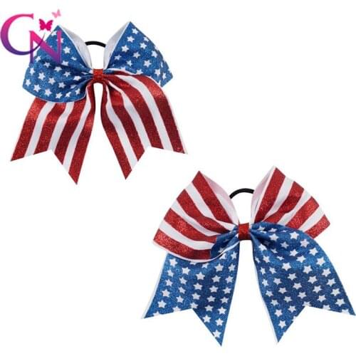 Classic Fashion American flag pattern elastic hairbands hair bands accessories for child kid