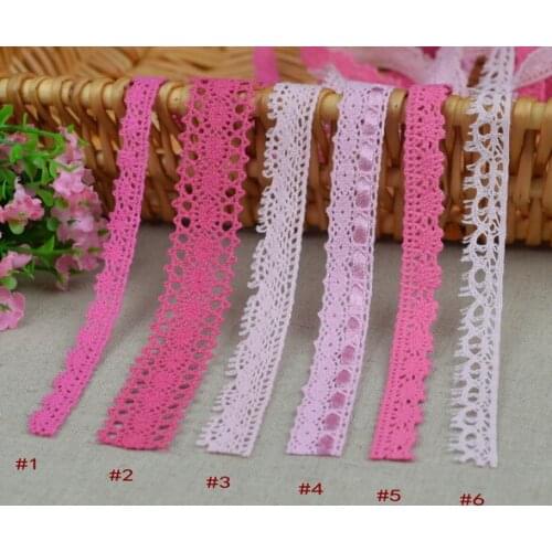 9mm -28mm Width 20meters/ lot Mixed Colored 100% Cotton Lace for Fabric/Home Furnishing Warp Knitting DIY Garment Accessories
