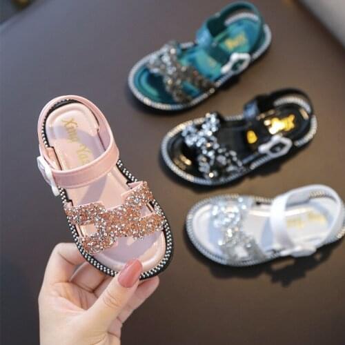 Summer New Girls Sandals Fashion Anti-slip Soft-soled Girls In The Big Childrens Sandals
