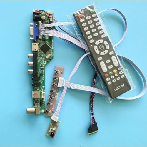 Matrix universal drive control board DIY kit VGA USB AV WLED 60Hz for N133B6/N133BGE/N134B6 display 40 Pin LVDS 1366*768