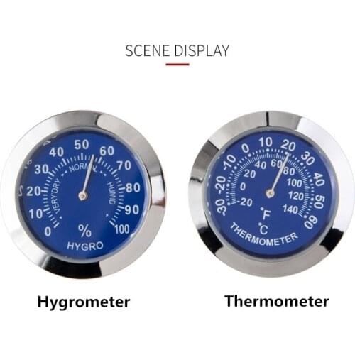 Mini Car Accessories Thermometer Hygrometer Home Automobiles Interior Decoration Refrigerator Temperature And Humidity Meter
