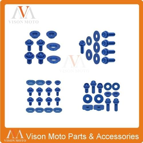 Motorcycle CNC Aluminum Accessories Front Rear Fender Seat Radiator Shrouds Screw For Yamaha YZ250F YZ450F YZF 250 450 2008-2009