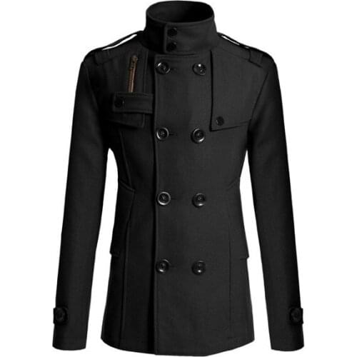 MRMT 2021 Brand New Mens Mao Wool Overcoat for Male Long Suit Woolen Windbreaker Mens Coat Outer Wear Clothing