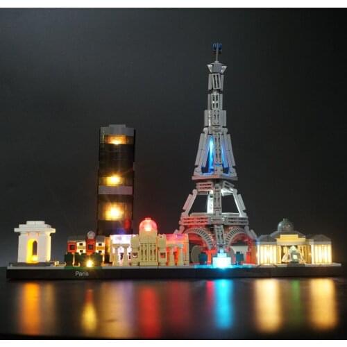 Led Light Kit For 21044 Architecture Paris City Toys Building Blocks DIY Toys Set (Not Included Building Blocks)