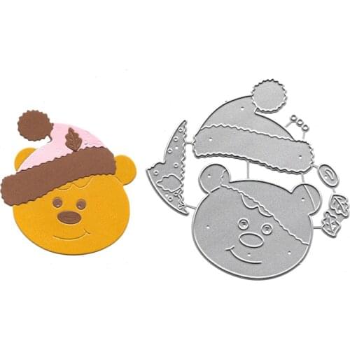 New Cutting Dies 2021 Cute Bear Fustelle Scrapbooking Cloud Handcraft Store Paper Art Animal Dies for Card Making Metal Dies Cut