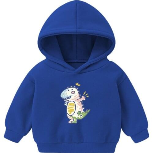Boy Moletom Autumn Winter Sweater Childrens Clothing Cartoon Dinosaur Hoodie Sweatshirt Boys Outerwear Girls Fashion Clothes