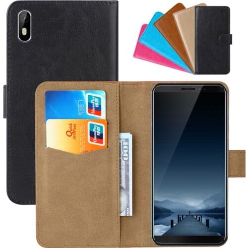Luxury Wallet Case For Cubot J5 PU Leather Retro Flip Cover Magnetic Fashion Cases Strap