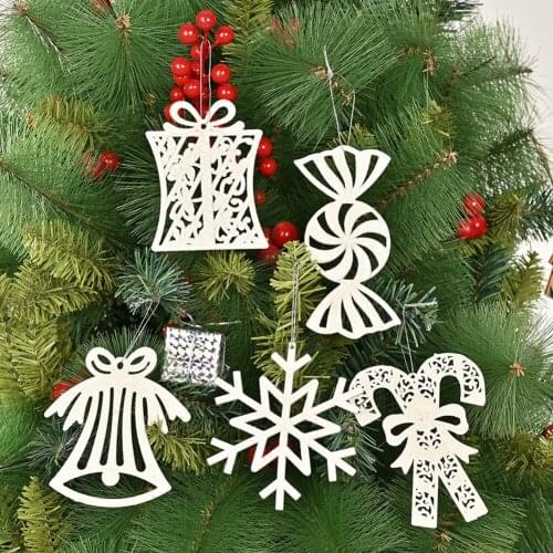 Christmas Snowflake Flakes Christmas Decorative Christmas Tree White Hanging Ornaments Party Home Hanging Decoration