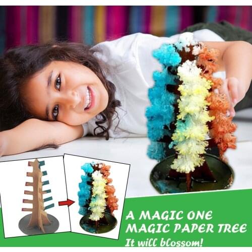Christmas Gift Paper Tree Magic Growing Tree Toy Boys Girls Novelty Xmas 10ml Christmas Trees Toy Magic Growing Toys Novelties