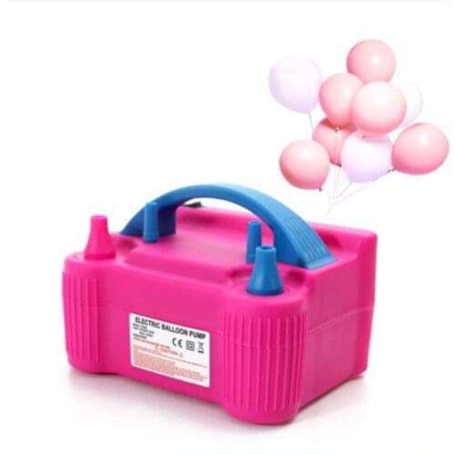 Balloon Air Pump 110V or 220V Electric High Power Two Nozzle Air Blower Balloon Inflator Pump Fast Portable Inflatable Tool