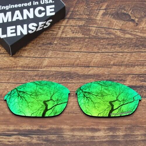 ToughAsNails Resist Seawater Corrosion Polarized Replacement Lenses for Oakley Half Jacket Sunglasses Green Mirrored (Lens Only)