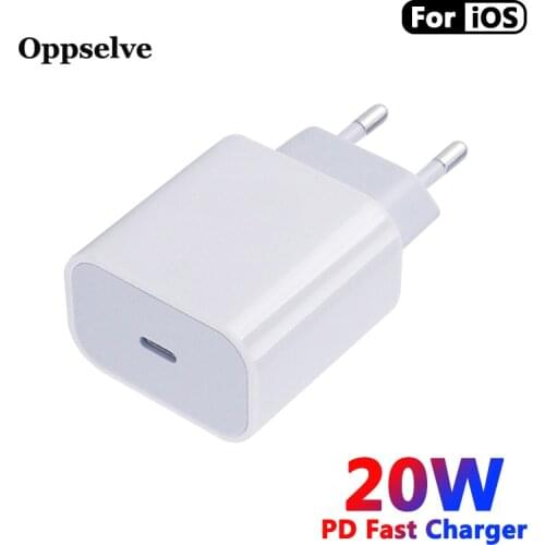 Oppselve PD 20W Fast Charging Usb C Charger For iPhone 12 Mini 11 Max Pro XS XR X 8 7 6 6S Plus PD Charger For iPad Air 4 2020