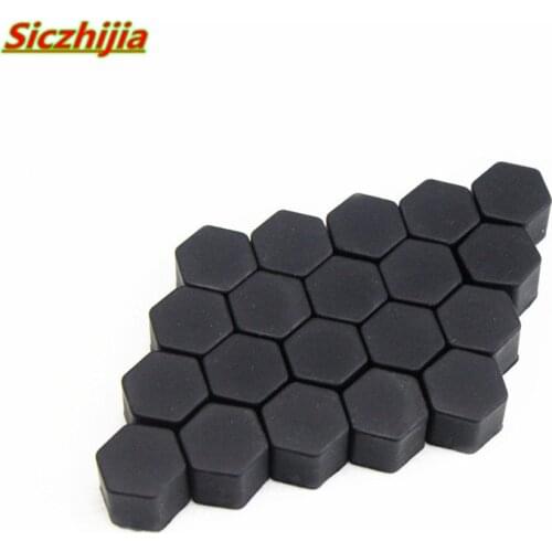 Car silicone wheel hub screws protect 19 mm for Mercedes-Benz A B C E S G M ML GLK CL CLK CLS E GL R SL SLK SLS-class AMG