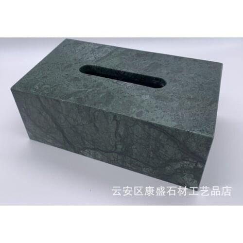 Green Tissue Box Rectangle Nice Container Marble Tissue Box Removable Storage Creative Modern Servilletero Tissue Boxes BG50TB