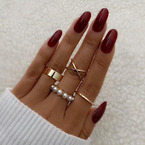 ZOVOLI Fashion Simple Design anillos Vintage Silver Color Joint Rings Sets for Women Jewelry Korean Version Joint Rings