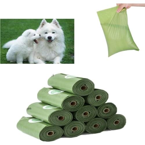 Pick Up Toilet Bags Pet Dog Garbage Bag Cat Waste Bags Outdoor Garden Home Poop Bags Dogs Supplies 1roll=15pcs