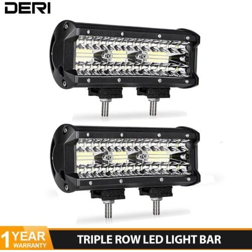 3 Rows LED Bar 4'' 7'' 10 inch LED Light Bar combo LED Work Light for Car Tractor Boat OffRoad 4x4 Truck SUV ATV Driving 12V 24V
