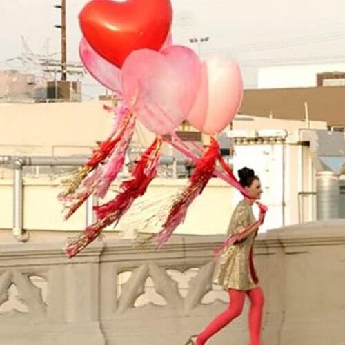 36Inch Heart Latex Pink Blue White Balloons Paper Tassel Garland Wedding Anniversary Decor Party Supplies Baby Bride Shower