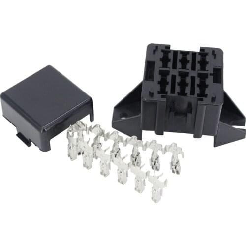 6 Way Auto fuse box assembly With terminals Dustproof fuse box fuse box mounting fuse box