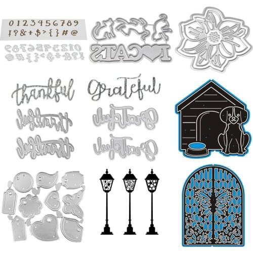 9 Styles Metal Cutting Dies Stencil Scrapbooking DIY Album Stamp Paper Card Embossing Decor Craft New for 2020