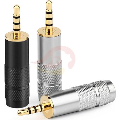 2.5 mm Jack Earphone Plug Connectors Audio Adapter For AK240 320 380 Headphone 4 Poles Gold Plated Copper Consumer Accessories