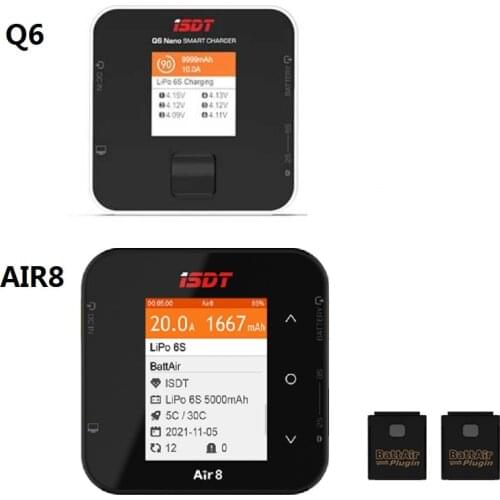 ISDT Q8 BattGo 500W 20A High Power Battery Balance Charger Discharger for 1-8S Lipo Battery