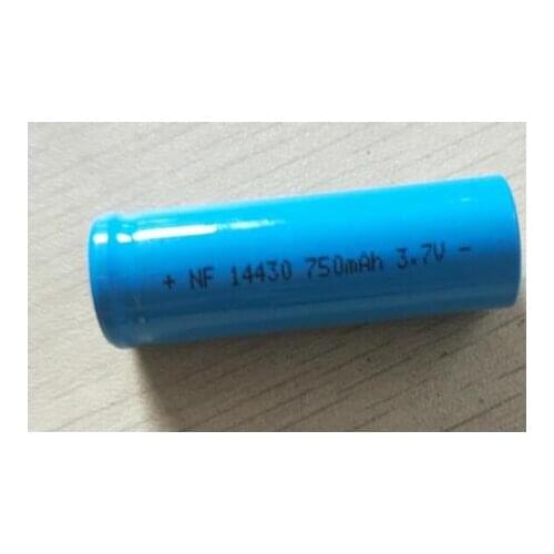 Free shipping 4pcs/lot 14430 3.7v 750mah lithium ion rechargeable battery li-ion battery