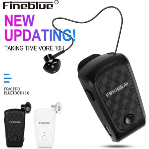 FineBlue FQ-10 Pro Bluetooth 5.0 Earphone Wireless Bluetooth Headset Earpiece For Smartphones Noise Reduction 100 Hours Standby