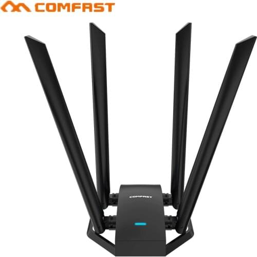 COMFAST CF-WU785AC 1300Mbps WiFi Adapter 2.4+5.8GHz Dual Band Network Card Micro USB 3.0 Wireless Receiver with 4 Antennas